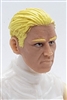 Male Head: "IVAN" Light Skin Tone with BLONDE Hair - 1:18 Scale MTF Accessory for 3-3/4" Action Figures