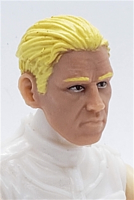 Male Head: "IVAN" Light Skin Tone with BLONDE Hair - 1:18 Scale MTF Accessory for 3-3/4" Action Figures