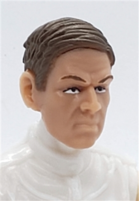 Male Head: "FRITZ" Light Skin Tone with BROWN Hair - 1:18 Scale MTF Accessory for 3-3/4" Action Figures