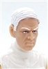 Male Head: "FRITZ" Light Skin Tone with WHITE Hair - 1:18 Scale MTF Accessory for 3-3/4" Action Figures