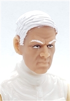 Male Head: "FRITZ" Light Skin Tone with WHITE Hair - 1:18 Scale MTF Accessory for 3-3/4" Action Figures