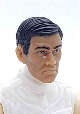 Male Head: "LEE" TAN Skin Tone with Black Hair - 1:18 Scale MTF Accessory for 3-3/4" Action Figures