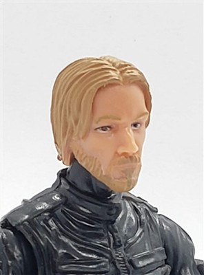 Male Head: "THEODORE" Light Skin Tone with LIGHT BROWN BEARD - 1:18 Scale MTF Accessory for 3-3/4" Action Figures