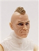 Male Head: "RYAN" Light Skin Tone with LIGHT BROWN MOHAWK Hair - 1:18 Scale MTF Accessory for 3-3/4" Action Figures