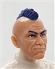 Male Head: "RYAN" Light Skin Tone with PURPLE MOHAWK - 1:18 Scale MTF Accessory for 3-3/4" Action Figures