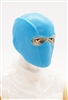 Male Head: Balaclava Mask LIGHT BLUE Version - 1:18 Scale MTF Accessory for 3-3/4" Action Figures