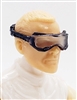 Headgear: Standard Goggles with Strap ALL BLUE Version - 1:18 Scale Modular MTF Accessory for 3-3/4" Action Figures