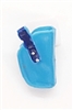 Pistol Holster: Small  Right Handed LIGHT BLUE & BLUE Version - 1:18 Scale Modular MTF Accessory for 3-3/4" Action Figures