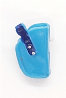 Pistol Holster: Small  Right Handed LIGHT BLUE & BLUE Version - 1:18 Scale Modular MTF Accessory for 3-3/4" Action Figures