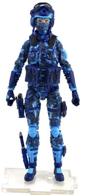 DELUXE MTF Female Valkyries BLUE CAMO "Chimera-Ops" Version - 1:18 Scale Marauder Task Force Action Figure