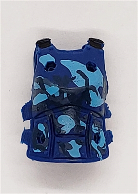 Female Vest: Armor Type BLUE CAMO Version - 1:18 Scale Modular MTF Valkyries Accessory for 3-3/4" Action Figures