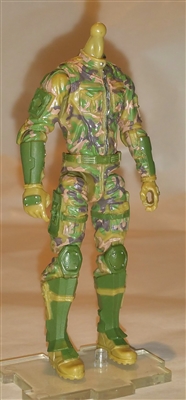 MTF Male Trooper WITHOUT Head Tan/Green/Brown Camo "Recon-Ops" WITH Armor - 1:18 Scale Marauder Task Force Action Figure