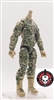 "Recon-Ops MARK II" TAN/GREEN/BROWN CAMO (Cloth Legs/Forearms)MTF Male Trooper Body WITHOUT Head - 1:18 Scale Marauder Task Force Action Figure