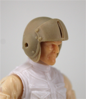 Headgear: Light Tan Flight Helmet - 1:18 Scale Modular MTF Accessory for 3-3/4" Action Figures