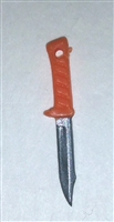 Fighting Knife: ORANGE Handle - 1:18 Scale Modular MTF Accessory for 3-3/4" Action Figures