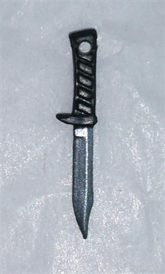 Fighting Knife: BLACK Handle - 1:18 Scale Modular MTF Accessory for 3-3/4" Action Figures