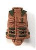 Female Vest: High Collar Type Brown & Green Version - 1:18 Scale Modular MTF Valkyries Accessory for 3-3/4" Action Figures