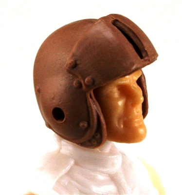 Headgear: Brown Flight Helmet - 1:18 Scale Modular MTF Accessory for 3-3/4" Action Figures