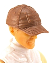 Headgear: Baseball Cap BROWN Version - 1:18 Scale Modular MTF Accessory for 3-3/4" Action Figures