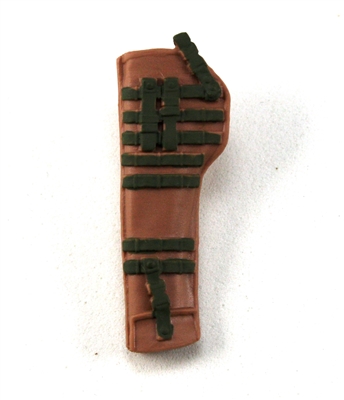 Rifle Sheath Backpack: BROWN & GREEN Version - 1:18 Scale Modular MTF Accessory for 3-3/4" Action Figures