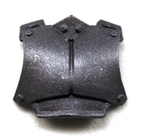 Armor Chest Plate: GUN-METAL Version - 1:18 Scale Modular MTF Accessory for 3-3/4" Action Figures