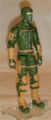 MTF Male Trooper with Balaclava Head GREEN & Brown "Range-Ops" Version BASIC - 1:18 Scale Marauder Task Force Action Figure