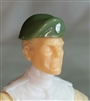 Headgear: Beret GREEN & Brown Version - 1:18 Scale Modular MTF Accessory for 3-3/4" Action Figures