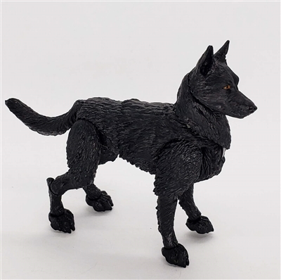 MTF K9 Dog Unit: "Wraith" ALL Black Version BASIC - 1:18 Scale Marauder Task Force Animal