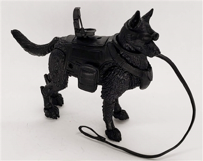 DELUXE MTF K9 Dog Unit: "Wraith" All Black - 1:18 Scale Marauder Task Force Animal & Gear Set