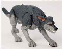 MTF K9 Dog Unit: "Fenrir" RED EYED DEMON DOG Dark Gray & Gray Version BASIC - 1:18 Scale Marauder Task Force Animal