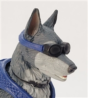 MTF K9 Dog Unit: BLUE Goggles - 1:18 Scale Marauder Task Force Animal