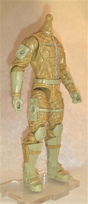 "Havoc-Ops" DARK TAN & TAN (ARMOR Leg Version) MTF Male Trooper Body WITHOUT Head  - 1:18 Scale Marauder Task Force Action Figure