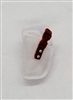 Pistol Holster: Small Left Handed WHITE with RED Version - 1:18 Scale Modular MTF Accessory for 3-3/4" Action Figures
