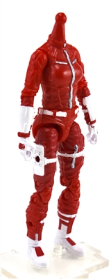 MTF Female Valkyries Body WITHOUT Head RED & WHITE "Rescue-Ops" Version BASIC - 1:18 Scale Marauder Task Force Action Figure