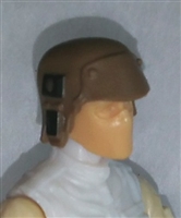 Headgear: Armor Helmet BROWN Version - 1:18 Scale Modular MTF Accessory for 3-3/4" Action Figures