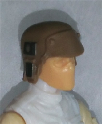 Headgear: Armor Helmet BROWN Version - 1:18 Scale Modular MTF Accessory for 3-3/4" Action Figures