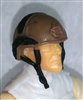 Headgear: Half-Shell Helmet BROWN Version - 1:18 Scale Modular MTF Accessory for 3-3/4" Action Figures