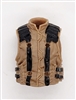 Male Vest: Model 86 Type BROWN Version - 1:18 Scale Modular MTF Accessory for 3-3/4" Action Figures