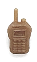 Radio Walkie Talkie: BROWN Version - 1:18 Scale MTF Accessory for 3 3/4 Inch Action Figures