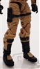 Male Legs: BROWN and BLACK Cloth Legs (NO Armor) -  Right AND Left Pair-NO WAIST-LEGS ONLY  - 1:18 Scale MTF Accessory for 3-3/4" Action Figures
