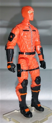 MTF Male Trooper with Balaclava Head ORANGE "Hazard-Ops" Version BASIC - 1:18 Scale Marauder Task Force Action Figure