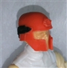 Headgear: Tactical Helmet ORANGE Version - 1:18 Scale Modular MTF Accessory for 3-3/4" Action Figures