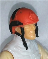 Headgear: Half-Shell Helmet ORANGE Version - 1:18 Scale Modular MTF Accessory for 3-3/4" Action Figures
