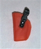 Pistol Holster: Small Left Handed ORANGE Version - 1:18 Scale Modular MTF Accessory for 3-3/4" Action Figures