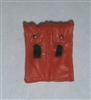 Ammo Pouch: Double Magazine ORANGE Version - 1:18 Scale Modular MTF Accessory for 3-3/4" Action Figures