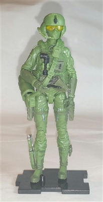 1 (ONE) DELUXE MTF Female Valkyries LIGHT GREEN "Flight-Ops" Version - 1:18 Scale Marauder Task Force Action Figure