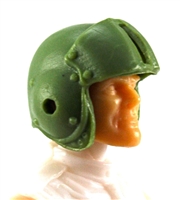 Headgear: LIGHT GREEN Flight Helmet - 1:18 Scale Modular MTF Accessory for 3-3/4" Action Figures