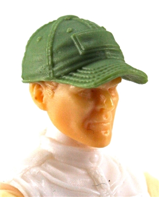 Headgear: Baseball Cap LIGHT GREEN Version - 1:18 Scale Modular MTF Accessory for 3-3/4" Action Figures