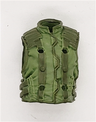 Male Vest: Model 86 Type LIGHT GREEN & GREEN Version - 1:18 Scale Modular MTF Accessory for 3-3/4" Action Figures