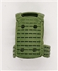 Male Vest: Plate Carrier Type LIGHT GREEN Version - 1:18 Scale Modular MTF Accessory for 3-3/4" Action Figures